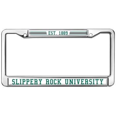 Slippery Rock University Full Size Standard License Plate Metal Frame