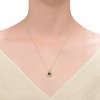 Guili Sterling Silver 14K Gold Plated with Emerald Green Cubic Zirconia Pendant Necklace, A Vibrant and Elegant Piece for Any Occasion - 3 of 3