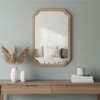 Whisen 24" x 36" Rounded Corner Decorative Mirror, Solid Wood Frame, Entryway - 2 of 4