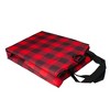 Northlight 30" Heavy Duty Red and Black Plaid Christmas Wreath Storage Bag with Handles - image 3 of 4