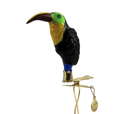 Morawski 3.0" Follow Your Nose Toucan Ornament Bird Tropical Clip On  -  Tree Ornaments