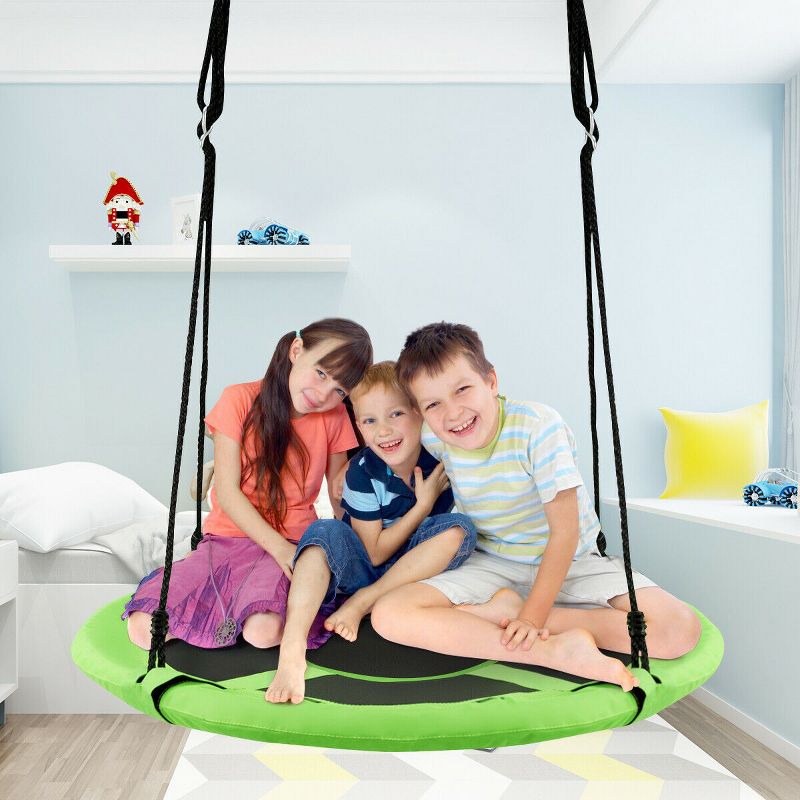 Costway 40'' Kids Hanging Chair Swing Tent Set Hammock Nest Pod Seat, 5 of 11