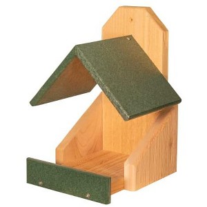 JCS Wildlife Cedar Robin Roost Birdhouse with Recycled Poly Lumber Roof - 1 of 4