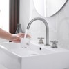 8 in. Widespread Double Handle High Arc Spout Bathroom Faucet in Matte Black - 2 of 4