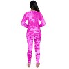 Just Love Women's Tie Dye Two Piece Thermal Pajama Set - Waffle PJ Set - 3 of 3