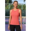 Attraco Women's Workout Tank Tops Seamless Full Length Gym Tops Athletic Yoga Top Built in Bra Sport Tops - 3 of 4
