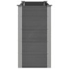 vidaXL Garden Raised Bed Grey Wood-plastic composite, Aluminum - 4 of 4