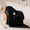 Soft Fleece Blanket, Queen Size, 90x90 Inches, Black, Lightweight, Fuzzy Plush for Couch, Sofa or Bed All Seasons. - 4 of 4
