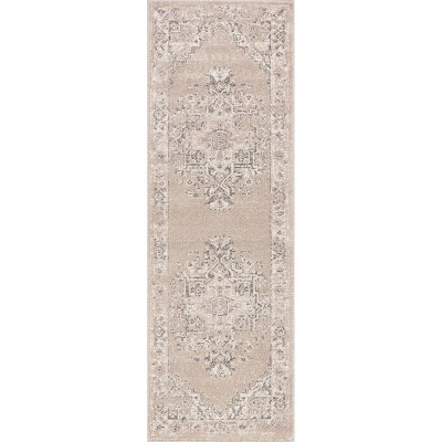 Nuloom Gena Distressed Transitional Medallion Indoor Area Rug