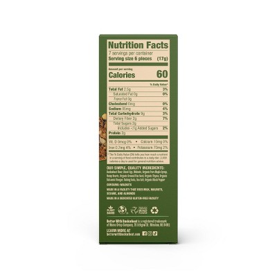 Better With Buckwheat Maine Crisp Crackers Savory Fig & Thyme - 4oz