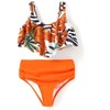 PATPAT Family Matching Swimsuits Two Piece Hawaiian Tropical Beach Bikini and Swim Trunks Shorts Set - 2 of 4