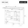 Christopher Knight Home Timeus 36" Modern Bathroom Vanity with Ceramic Sink, Drawers - 4 of 4