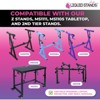 Liquid Stands Studio Monitor Stands - Music Studio Desktop Speaker Stands - 2 Pack 12X9in Clamp-on Adjustable Monitor Speaker Stands Mount with Tilt - 4 of 4