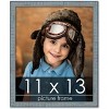 PosterPalooza | Photo Size Textured Blue Picture Frame - UV Acrylic, Foam Board Backing, Hanging Hardware - 2 of 4