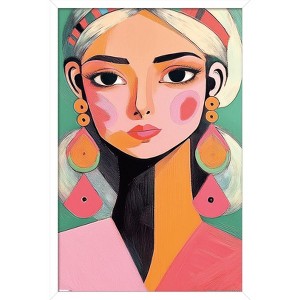 Trends International Reinders: Portraits - Vibrant Woman II Framed Wall Poster Prints - 1 of 4