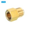 Unique Bargains Fit Air Gas Line Refrigeration Brass SAE 45 Degree Flare Plumbing Connectors - 3 of 4