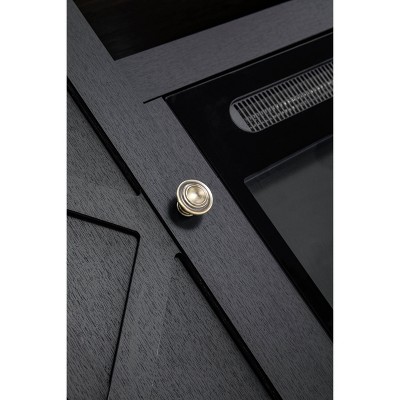 Charcoal 59'' Electric Fireplace TV Stand with Cabinet for 60'' TVs