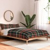 Deny Designs King Avenie Vintage Christmas Plaid Comforter and Pillow Sham Red - 2 of 4