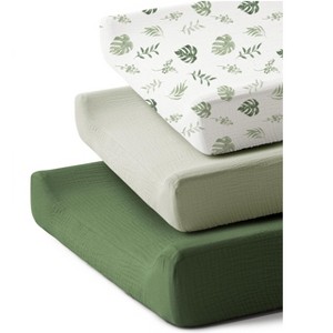 LISM 3 Pack Changing Pad Covers Nursery Diaper Change Pad Fitted Sheets - 1 of 4