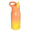 Zak Designs 14 fl oz Double Walled Stainless Steel Tranquility Insulated Straw Bottle - 4 of 4