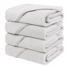 American Soft Linen Turkish Baby Hooded Bath Towel Set, 100% Cotton Soft Fluffy Baby Hooded Shower Towels - 2 of 4