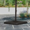 Outsunny 4-Piece Heavy Duty Cantilever Offset Umbrella Stand Base Weight, 264 lb. Capacity, Easy to Fill with Water or Sand - 2 of 4