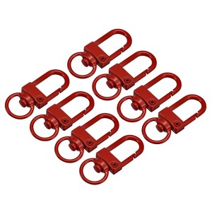 Unique Bargains DIY Craft Key Organization Lobster Claw Lanyard Swivel Clasps 1.3" x 0.51" 8 Pcs - 1 of 4