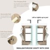 16" Small Bathroom Vanity with Sink,Small Space Fit,2 Toilet Paper Holders & Storage Pocket - 4 of 4