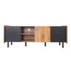 CAVINAS Mid Century TV Stand Media Console with 3 Cabinets Entertainment Center with Storage for TVs up to 70" - 3 of 4