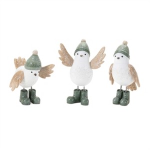 Winter Bird with Snowboots Figurine (Set of 6) - 1 of 4