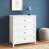 4 Drawer Dresser Traditional and Classic White - Room Essentials™ - 2 of 4
