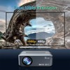 Topteng 8K Portable Projector with Wireless Connectivity: Adjustable Focus, HDMI Connection, 30000 Hour Bulb - 4 of 4