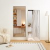 LOVMOR Modern Full Length Mirror, Full Body Mirror, Free Standing or Leaning or Wall-Mounted Mirror for Living Room, Bedroom - 2 of 4