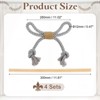 Unique Bargains Cotton Hand-Woven Decorative Tassel Curtain Tiebacks with Wood Club - 2 of 4