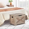 Whizmax Storage Chest, Storage Bench with Safety Hinge, Wooden Entryway Bench, Shoe Bench, Large Storage Chest for Entryway, Bedroom, Living Room - 4 of 4