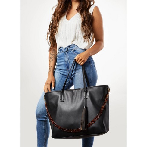 Faux leather tote clearance target