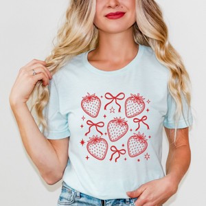 Simply Sage Market Coquette Strawberry Chart Short Sleeve Tee - 1 of 4