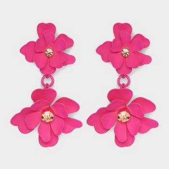 Sprayed Petals Double Drop Earrings - A New Day™