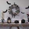 Northlight Double Skull and Gray Roses Halloween Wreath, 16-Inch, Unlit - 3 of 4