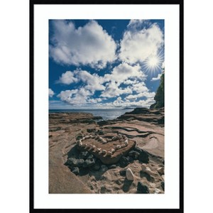 Amanti Art Heart of Hawaii by Max Blakesberg Studios Wood Framed Wall Art Print - 1 of 4