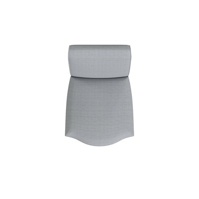 Light Gray Upholstered Parsons Side Chair with Wood Legs, Set of 2