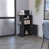 LOVMOR Single Door Cabinet Kitchen Cart with Four Casters - 3 of 4