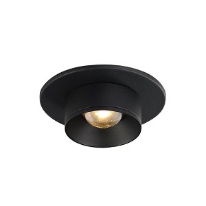 Maxim Lighting Caldera 1 - Light Flush Mount in  Black - 1 of 4