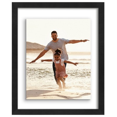 Americanflat Two-Sided Floating Picture Frame to Display Photos, Wall Art, and Pressed Flowers