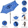 Tangkula 9 Ft Patio Table Market Umbrella w/ 18 Solar LED Lights & Heavy-duty Base - 4 of 4