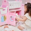 Olivia's Little World Amanda 6-in-1 Baby Doll Nursery Station, Pink/Multi - 3 of 4