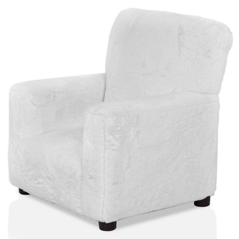 Nuea Faux Fur Kids' Chair White - Homes: Inside + Out : Target