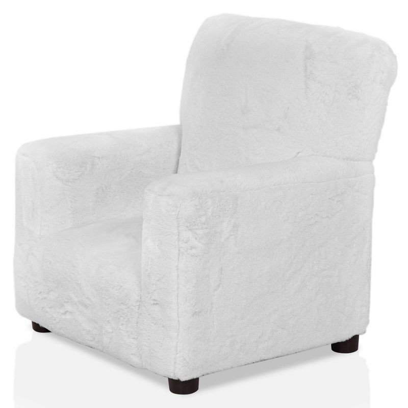 Nuea Faux Fur Kids&#39; Chair White - Homes: Inside + Out, 1 of 11