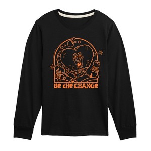 Boys' - SpongeBob SquarePants - Be The Change Long Sleeve Graphic T-Shirt - 1 of 4