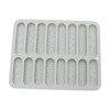 Unique Bargains Candy Moulds 16-Cavity Textured Candy Stick Mould Hand Wash Gray 7.99"x6.38"x0.63" 1 Pc - 3 of 4